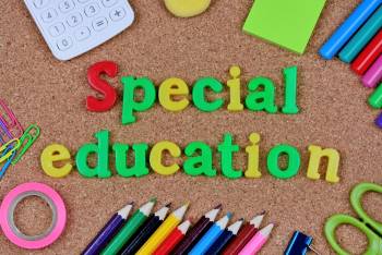 Colorful sign that says Special Education