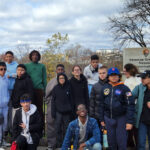 Students from Community School, Teaneck, NJ, on a special education field trip to the Paterson Museum.